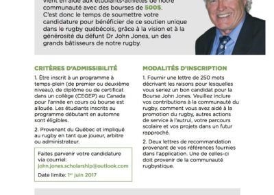 Explication bourses d'étude John Jones