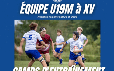 Camps d’entrainement U19 (2006-2008)- Rugby à XV